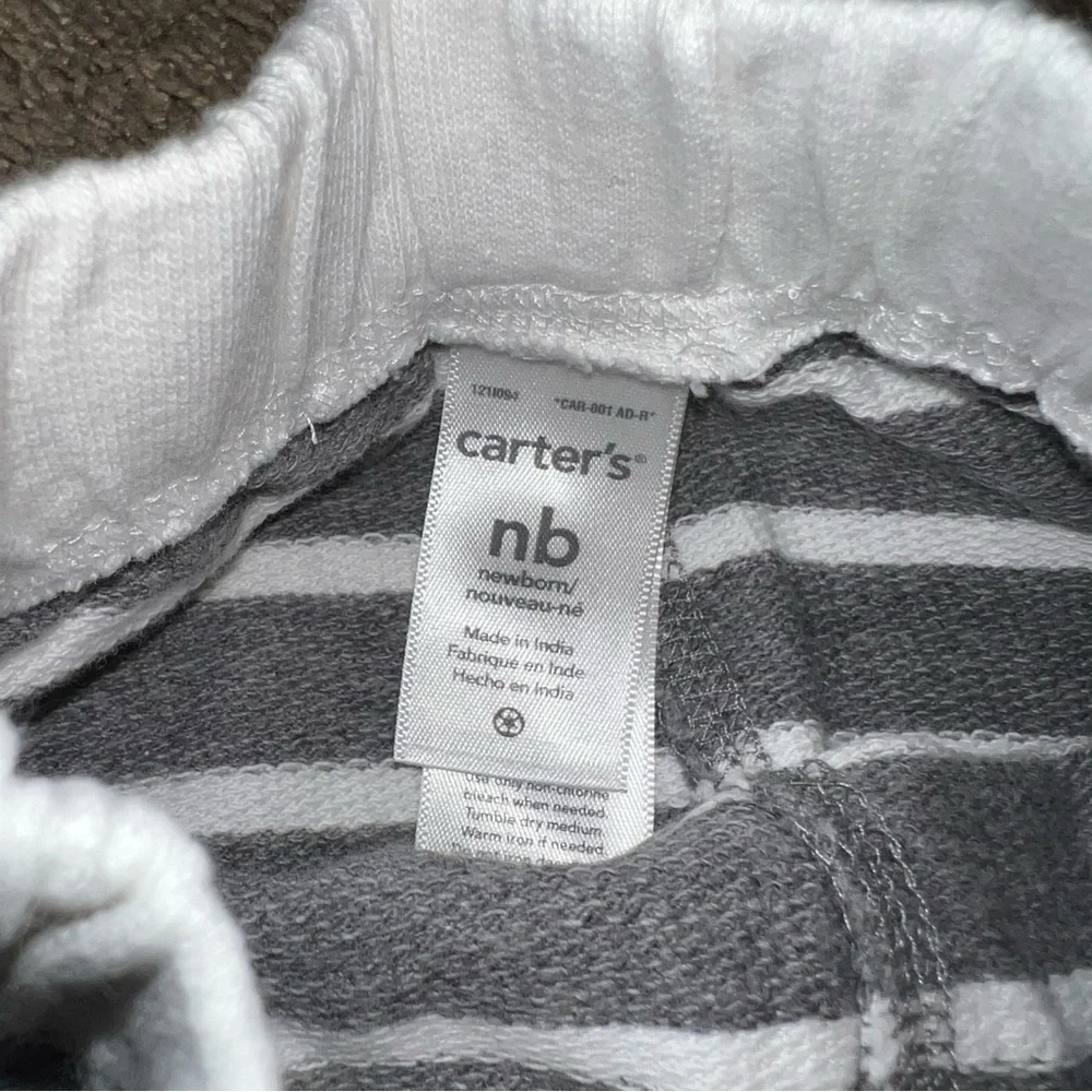 Carter’s Gerber and other Brands Baby Boy Bundle Gray and White Size NB-6 Mos